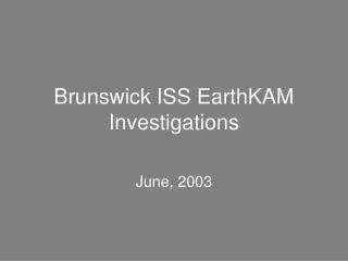 Brunswick ISS EarthKAM Investigations