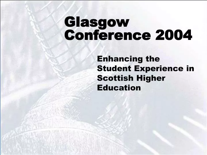 glasgow conference 2004