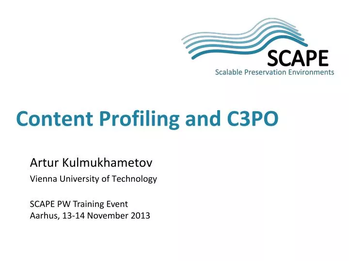 content profiling and c3po
