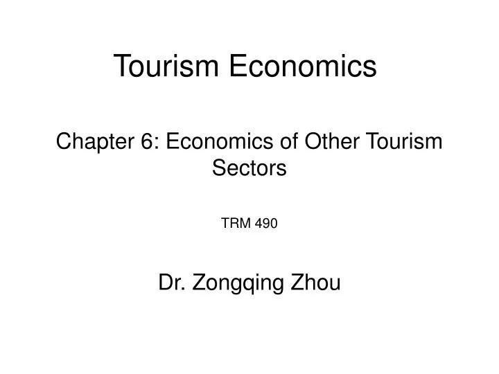 tourism economics