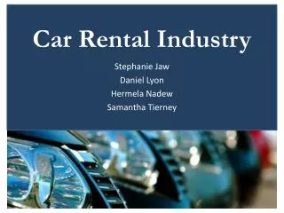 Car Rental Industry