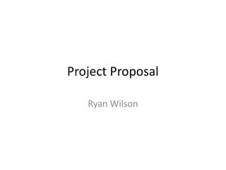 Project Proposal