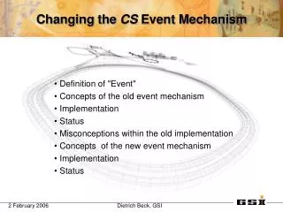 Changing the CS Event Mechanism