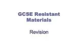 GCSE Resistant Materials Revision - slide 1