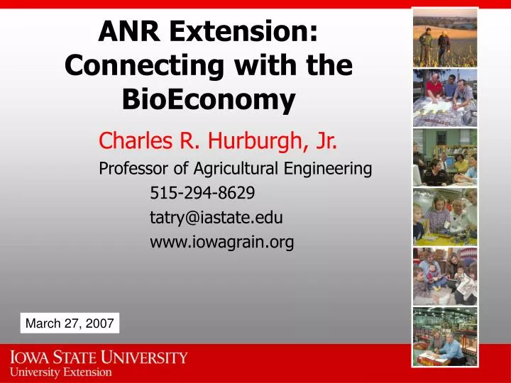 anr extension connecting with the bioeconomy
