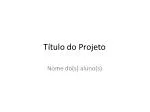 Título do Projeto - slide 1