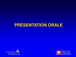 pr sentation orale