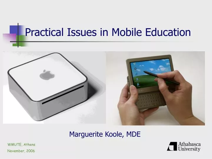 practical issues in mobile education