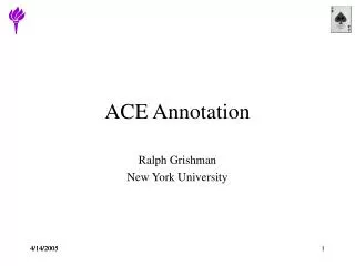 ACE Annotation