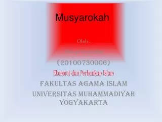 musyarokah