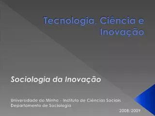tecnologia ci ncia e inova o