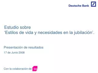 estudio sobre estilos de vida y necesidades en la jubilaci n