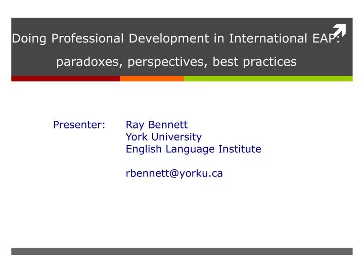 doing professional development in international eap paradoxes perspectives best practices