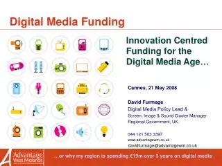 Digital Media Funding