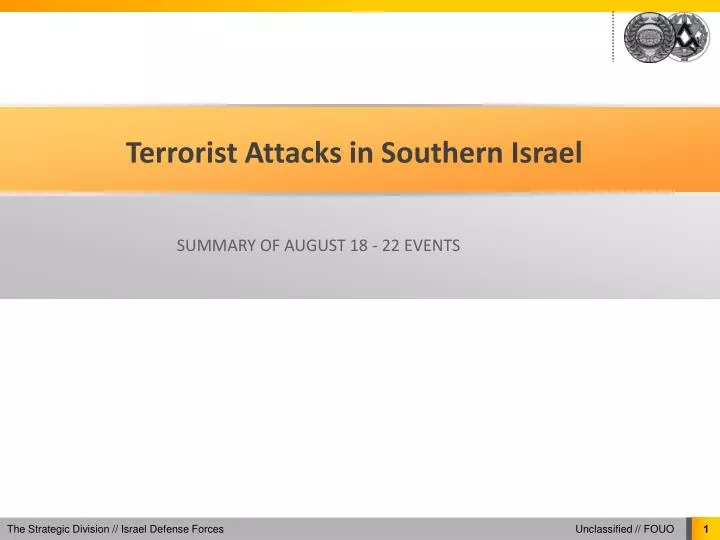 terrorist attacks in southern israel
