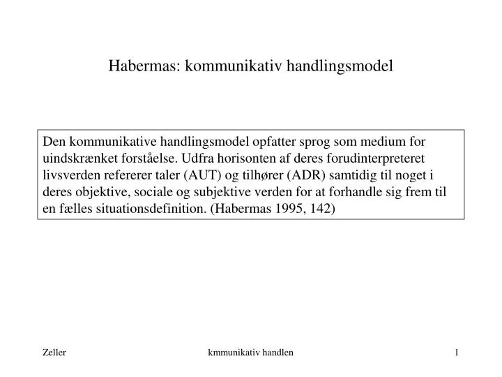 habermas kommunikativ handlingsmodel