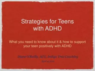 Strategies for Teens with ADHD