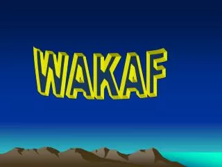 PPT - Pengelolaan Wakaf PowerPoint Presentation, Free Download - ID:2130073