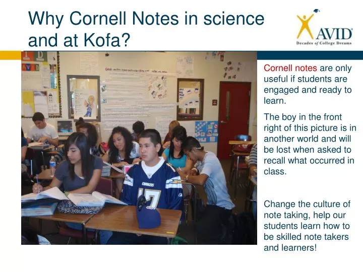 why cornell notes in science and at kofa