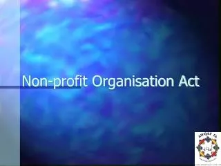 non profit organisation act