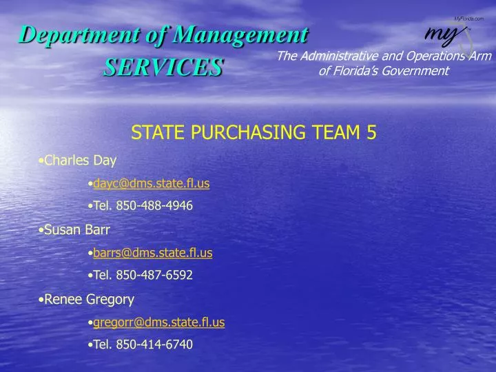department of management services