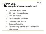 The market demand curve. Utility and the demand curve. Consumer surplus. - slide 1