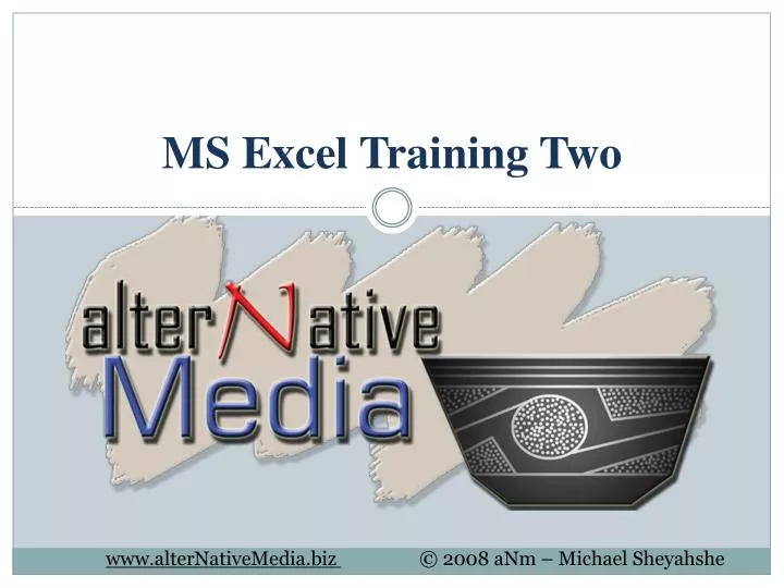 ms excel training two