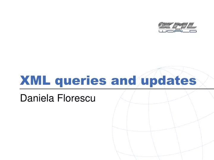 xml queries and updates