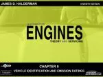 CHAPTER 9 VEHICLE IDENTIFICATION AND EMISSION RATINGS
