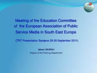 Meeting of the Education Committee