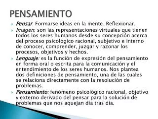 pensamiento
