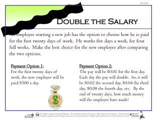 Double the Salary