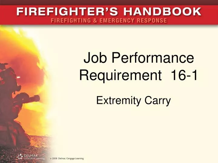 job performance requirement 16 1