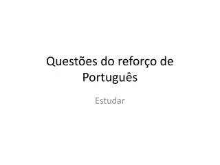 quest es do refor o de portugu s