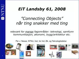 per j nesse ntnu inst for ind k og teknologiledelse