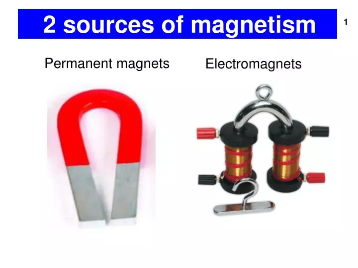 2 sources of magnetism