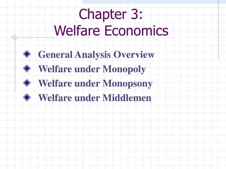 chapter 3 welfare economics