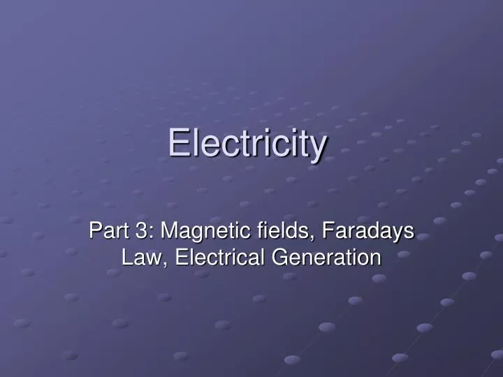 electricity