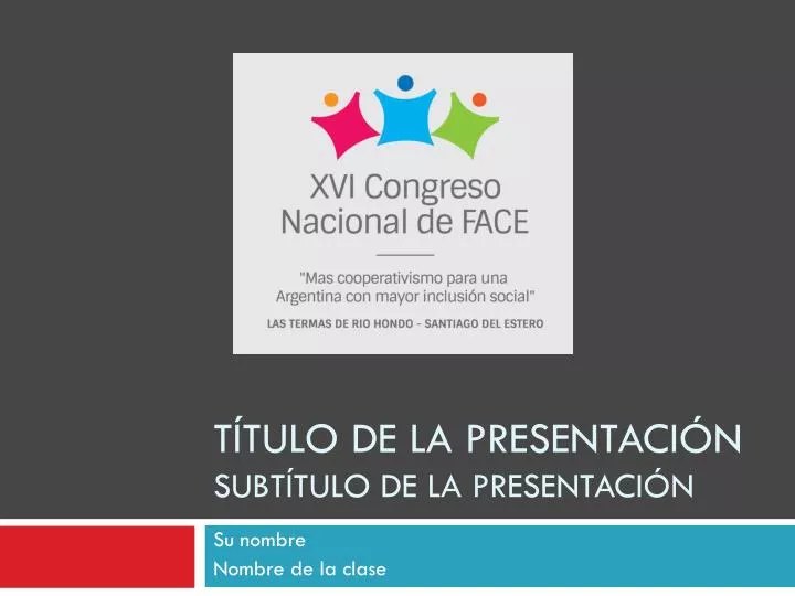 t tulo de la presentaci n subt tulo de la presentaci n