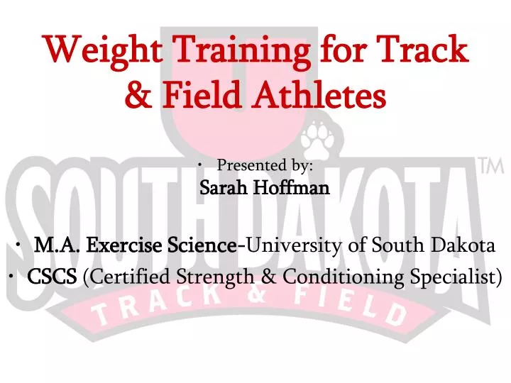 weight training for track field athletes