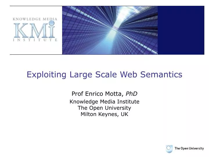 exploiting large scale web semantics