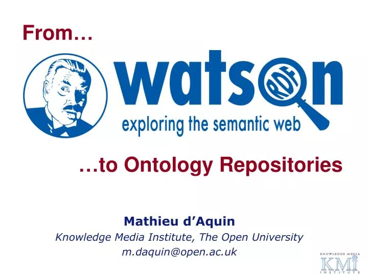 to ontology repositories