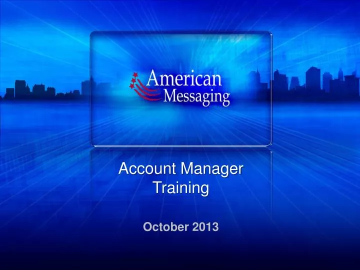 account manager training