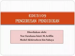 edu3109 pengurusan pendidikan