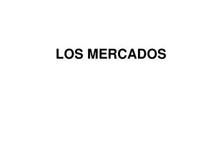 los mercados