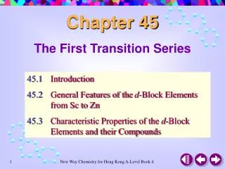 The First Transition Series