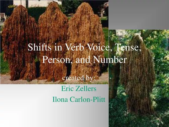 shifts in verb voice tense person and number