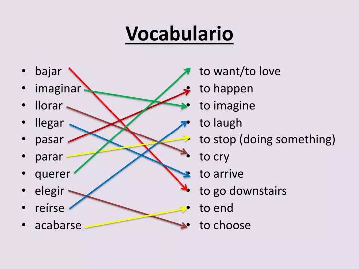 vocabulario