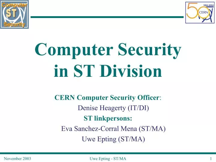 computer security in st division