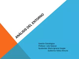 an lisis del entorno